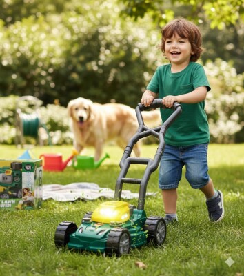 ДЕТСКА ЗЕЛЕНА КОСАЧКА В ОТВОРЕНА КУТИЯ