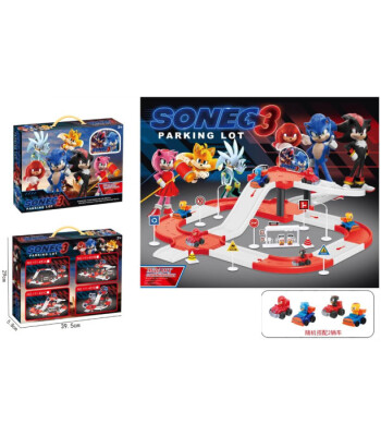 ДЕТСКИ СРЕДЕН ПАРКИНГ СОНИК С 2 КОЛИ